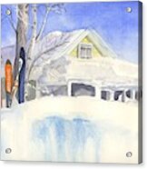 Snowed In In Crested Butte, Colorado Acrylic Print