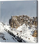 Snowy Mountains - 11 - French Alps Acrylic Print