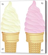 Soft Serve Cones Acrylic Print