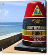 Southernmost Point In Continental Usa Acrylic Print