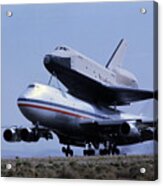 Space Shuttle Landing Acrylic Print