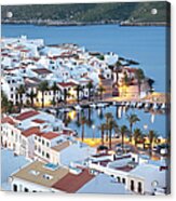 Spain, Fornells, Menorca, View Of Acrylic Print