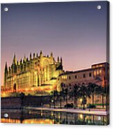 Spain, Palma De Mallorca, Cathedral At Acrylic Print