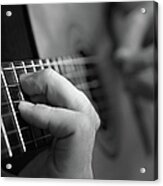 Spanish Guitar With Film Grain Acrylic Print