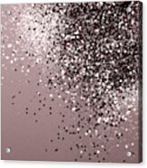 Sparkling Mauve Lady Glitter #1 #shiny #decor #art Acrylic Print