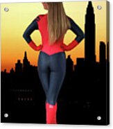 Spider Woman Sunset Acrylic Print