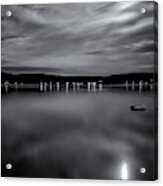 Spofford Lake Moon Acrylic Print