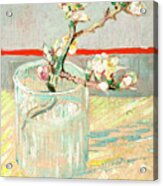 Sprig Of Flowering Almond Blossom Acrylic Print