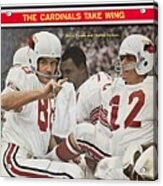 St. Louis Cardinals Sonny Randle And Qb Charley Johnson Sports Illustrated Cover Acrylic Print