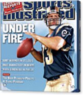 St. Louis Rams Qb Kurt Warner, 2003 Nfl Football Preview Sports Illustrated Cover Acrylic Print