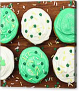 St. Patricks Cupcakes Acrylic Print