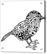 Starry Sparrow Acrylic Print