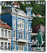 Statue Of Ludvig Holberg, Bergen, Norway Acrylic Print