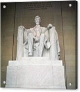 Statue Of The Lincoln Memorial Acrylic Print