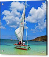 Stay Up 2 Sailing In Anguilla Acrylic Print