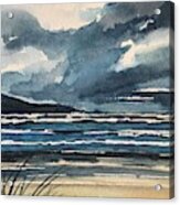 Stormy Beach Carmel. Acrylic Print