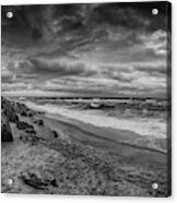 Stormy Day At Sandy Hook Acrylic Print