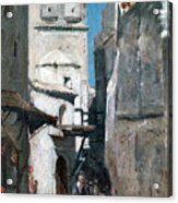 Street In Algiers, C1864-1892. Artist Acrylic Print