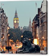 Street View Of Trafalgar Square Acrylic Print