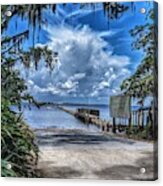 Strolling By The Dock Acrylic Print