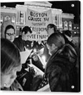 Students Rally In Support Of Vietnam Acrylic Print