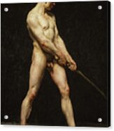 Study Of A Nude Man Acrylic Print