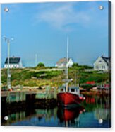 Summer In Peggy's Cove Acrylic Print