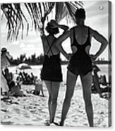 Sunbathing, Bermuda Acrylic Print