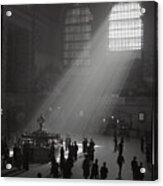 Sunbeams Streaming Into Grand Central Acrylic Print