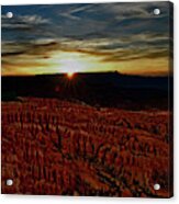 Sunrise At Bryce Canyon National Park Acrylic Print