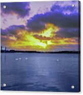 Sunset At The Lake Acrylic Print