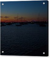 Sunset In Newport, Ri Acrylic Print