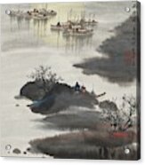 Moonrise On Taihu Lake Acrylic Print
