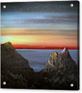 Sunset Mountain Acrylic Print