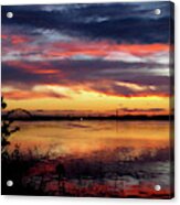 Sunset On The Delaware No. Four Acrylic Print