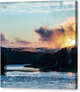 Landscape Photography - Delaware River Sunset #1 Acrylic Print