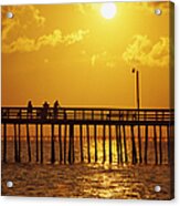 Sunset Over Virginia Beach, Va Acrylic Print