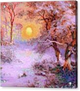 Sunset Snow Acrylic Print