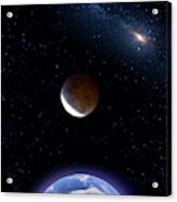Super Blood Wolf Moon Phase Eleven Acrylic Print