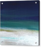 Surf And Sky- Abstract Beach Painting Acrylic Print