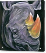 Surreal Candy Corn Rhinoceros Acrylic Print