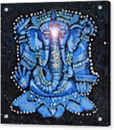 Sweet Blue Ganesha Acrylic Print