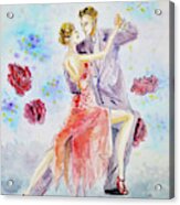 Tango Dancers Acrylic Print