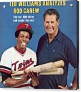 Ted Williams And Minnesota Twins Rod Carew Sports Illustrated Cover Acrylic Print