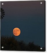 Textured Moon Acrylic Print