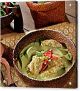 Thai Green Curry With Chicken Acrylic Print