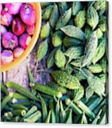 Thai Market Vegetables Acrylic Print