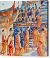 Thai Monks Acrylic Print