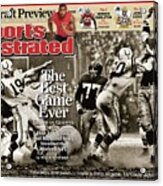 The Best Game Ever 1958 Colts Vs. Giants Sports Illustrated Cover Acrylic Print