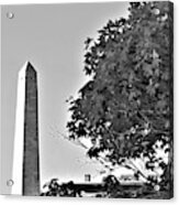 The Bunker Hill Monument In Charlestown Massachusetts B W Acrylic Print